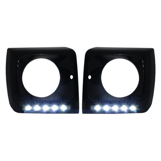 Μασκάκια Φαναριών Με DRL Για Mercedes-Benz G-Class W461/W463 90-15 G55/G65 Amg 4 Τεμάχια