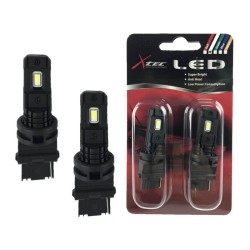 Λάμπες Led T20 W21W / 3156 W3X16D Μονοπολικές 12volt 2SMD Λευκό Φως X-Tec 2 Τεμάχια Λάμπες Led T20 W21W / 3156 W3X16D Μονοπολικές 12volt 2SMD Λευκό Φως X-Tec 2 Τεμάχια