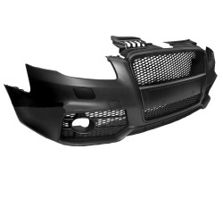 Μπροστινός Προφυλακτήρας Για Audi A4 B7 04-08 RS4 Look Με Μαύρη Ματ Κυψελωτή Μάσκα