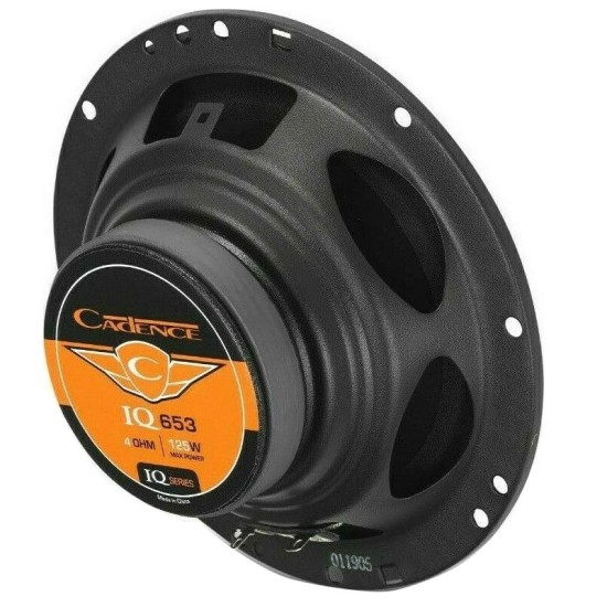 Ηχεία Αυτοκινήτου Cadence Η-ΙQ653 6.5" 50W RMS 3 Δρόμων Ζευγάρι 2 Τεμάχια