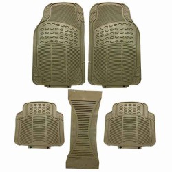 Πατάκια Αυτοκινήτου Universal Από Λάστιχο Bossi Continental Μπεζ 5 Τεμάχια