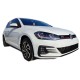 Μπροστινά Φανάρια Set Για Vw Golf 7.5 17-19 Facelift DRL & Dynamic Signal Μαύρα Με Κόκκινη Γραμμή GTI Look H7 Με Μοτέρ Carner