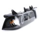 Μπροστινά Φανάρια Set Για Bmw 3 E36 90-99 Sedan / Compact / Touring ccfl Angel Eyes Μαύρα H3/H1 Eagle Eyes