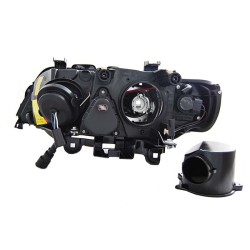 Μπροστινά Φανάρια Set Για Bmw X5 E53 99-03 Led Angel Eyes & Led Φλας Μαύρα Xenon D2S/H7 Με Μοτέρ Depo Μπροστινά Φανάρια Set Για Bmw X5 E53 99-03 Led Angel Eyes & Led Φλας Μαύρα Xenon D2S/H7 Με Μοτέρ Depo