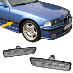 Πλαϊνά Φλας Φτερού Για Bmw 3 E36 96-99 / X5 E53 99-03 Led Smoke 2 Τεμάχια