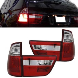 Πισινά Φανάρια Set Για Bmw X5 E53 99-03 Led Bar Κόκκινο/Crystal JunYan Πισινά Φανάρια Set Για Bmw X5 E53 99-03 Led Bar Κόκκινο/Crystal JunYan