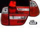 Πισινά Φανάρια Set Για Bmw X5 E53 99-03 Led Bar Κόκκινο/Crystal JunYan