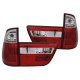 Πισινά Φανάρια Set Για Bmw X5 E53 99-03 Led Bar Κόκκινο/Crystal JunYan