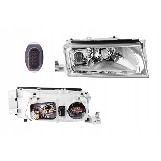 Φανάρι Μπροστινό Αριστερό Για Skoda Octavia 1U 00-10 H4/H3 Με Μοτέρ TYC