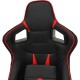 Κάθισμα Bucket RS Avalon Gaming Chair Δερματίνη Μαύρο Με Κόκκινες Ραφές Καπιτονέ 1 Τεμάχιο Carner 2046