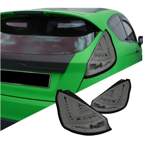 Πισινά Φανάρια Set Για Ford Fiesta 08-12 Led Bar Φιμέ JunYan