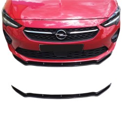 Μπροστινό Spoiler Για Opel Corsa F 19+ Μαύρο Γυαλιστερό Από Abs Πλαστικό 1 Τεμάχιο