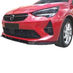 Μπροστινό Spoiler Για Opel Corsa F 19+ Μαύρο Γυαλιστερό Από Abs Πλαστικό 1 Τεμάχιο