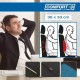 Ανατομικό / Ορθοπεδικό Μαξιλαράκι Μέσης Memory Foam & Gel RK19019 36x33cm μαύρο / μπλε 1 τεμάχιο