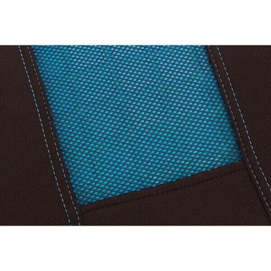 Ανατομικό / Ορθοπεδικό Μαξιλαράκι Μέσης Memory Foam & Gel RK19019 36x33cm μαύρο / μπλε 1 τεμάχιο