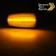 Πλαϊνά Φλας Φτερού Για Citroen Saxo / Berlingo / Xsara / Jumpy / Peugeot 406 Led Dynamic Λευκά 2 Τεμάχια
