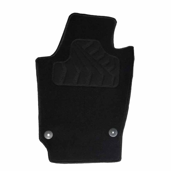 Πατάκια Αυτοκινήτου Μοκέτα Για VW Polo 6R 2009-2017 Car+ Black 4 Pieces