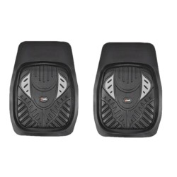 Πατάκια Αυτοκινήτου Universal Σκαφάκια Μπροστινά Μαύρα/Γκρι Yark 2 Τεμάχια