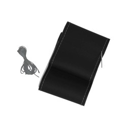 Κάλυμμα Τιμονιού Αυτοκινήτου Δερματίνη Ραφτό Εξώγαζο Μαύρο Με Γκρι Γαζί Medium 38cm Κάλυμμα Τιμονιού Αυτοκινήτου Δερματίνη Ραφτό Εξώγαζο Μαύρο Με Γκρι Γαζί Medium 38cm