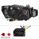 Μπροστινά Φανάρια Set Για Bmw 3 F30 / F31 11-15 3D Angel Eyes Χρωμίου H7/H7 Με Μοτέρ Sonar