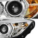 Μπροστινά Φανάρια Set Για Bmw 3 F30 / F31 11-15 3D Angel Eyes Χρωμίου H7/H7 Με Μοτέρ Sonar