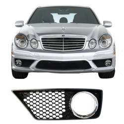 Δίχτυ Προφυλακτήρα Εμπρός Πλαινό Για Mercedes-Benz E-Class W211 06-09 Amg E63 Με Τρύπα Προβολέα Αριστερό 1 Τεμάχιο