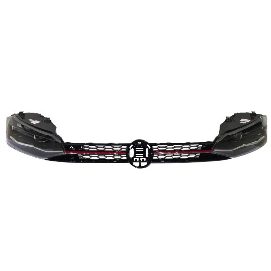 Μάσκα Για Vw Polo AW 17+ GTI Look Κυψελωτή Με Κόκκινο Σιρίτι 1 Τεμάχιο