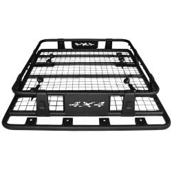 Σχάρα Οροφής Αυτοκινήτου Μεταλλική Μαύρη Safari 127x96cm 28826