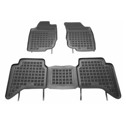 Πατάκια Σκαφάκια 3D Από Λάστιχο Για Toyota Ηilux 2004-2015 Rezawplast 3 Τεμάχια Μαύρα