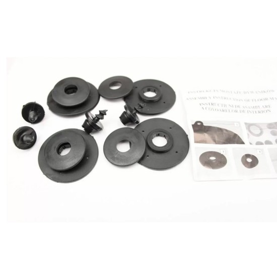 Πατάκια Σκαφάκια 3D Από Λάστιχο Για Toyota Ηilux 2004-2015 Rezawplast 3 Τεμάχια Μαύρα