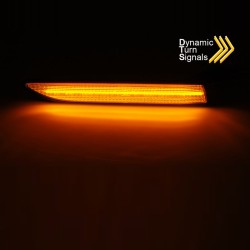 Πλαϊνά Φλας Φτερού Για Ford Mondeo MK IV (4) 07-14 Led Dynamic Clear 2 Τεμάχια