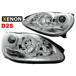 Μπροστινά Φανάρια Set Για Mercedes-Benz S-Class W220 02-05 Chrome Xenon D2S / H7/H7 Manual Sonar