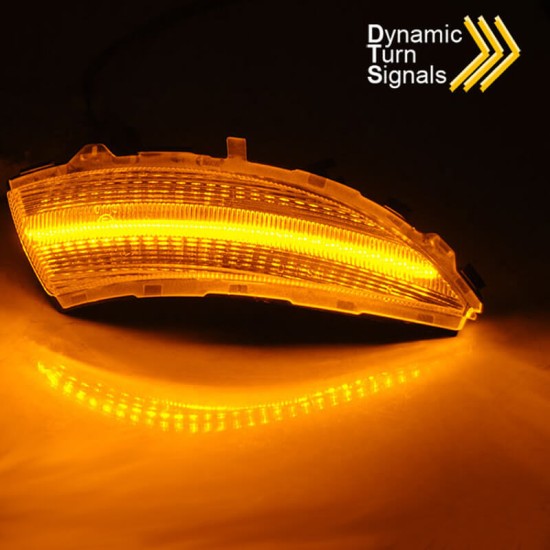 Φλας Καθρέπτη Για Renault Clio IV 12-16 / Captur 13-17 Dynamic Led Άσπρα 2 Τεμάχια
