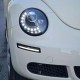 Μπροστινά Φανάρια Set Για Vw New Beetle 06-12 DRL Μαύρα H7 Με Μοτέρ Sonar
