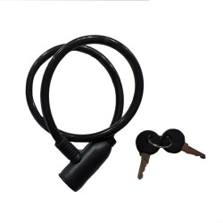 Κλειδαριά Ποδηλάτου Bicycle Lock 10x65mm Μαύρο 1 Τεμάχιο