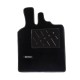 Πατάκια Αυτοκινήτου Μοκέτα Για Smart W450 99-06  Με Μονό Κέντημα Black 2 Τεμάχια