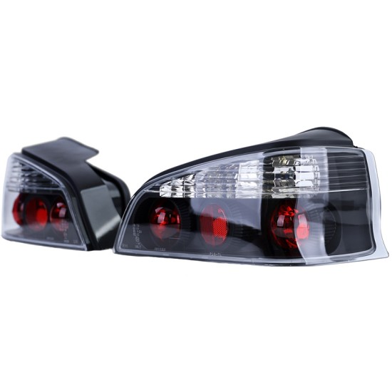 Πισινά Φανάρια Σετ Για Peugeot 106 96-03 Μαύρα JunYan