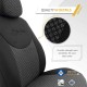 Καλύμματα Αυτοκινήτου Otom Attraction Design Universal Βαμβακερό Ύφασμα / Rachel Σετ Εμπρός / Πίσω 11 Τεμαχίων Μαύρο - Γκρι ATR-1301