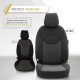 Καλύμματα Αυτοκινήτου Otom Attraction Design Universal Βαμβακερό Ύφασμα / Rachel Σετ Εμπρός / Πίσω 11 Τεμαχίων Μαύρο - Γκρι ATR-1301