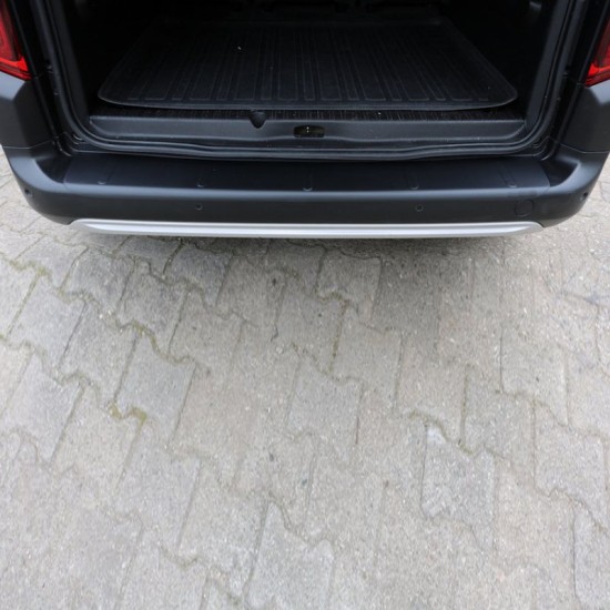 Προστατευτικό Πίσω Προφυλακτήρα Για Citroen Berlingo / Opel Combo E / Peugeot Partner , Rifter / Toyota Proace 2018+ Από Abs Πλαστικό Μαύρο