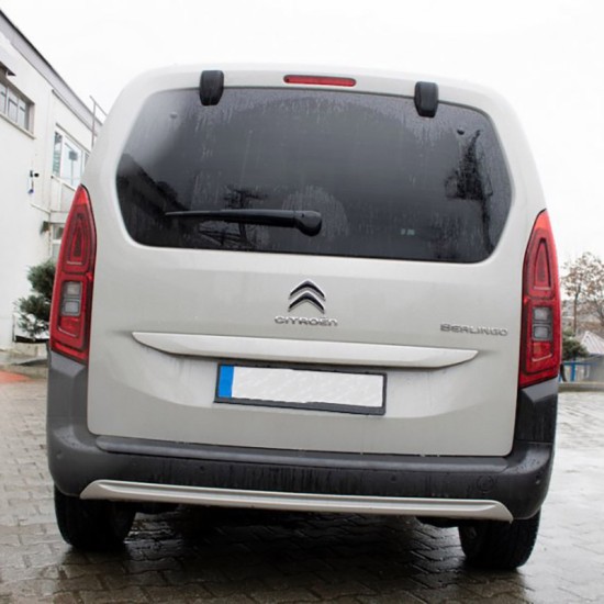 Προστατευτικό Πίσω Προφυλακτήρα Για Citroen Berlingo / Opel Combo E / Peugeot Partner , Rifter / Toyota Proace 2018+ Από Abs Πλαστικό Μαύρο