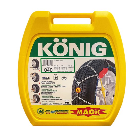 Αλυσίδες Χιονιού Konig No Problem T2 Magic No 40 10mm 2 Τεμάχια