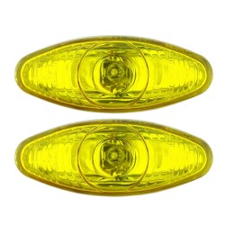 Προβολείς Ομίχλης Universal Οβαλ YAL-68 Κίτρινο 2 Τεμάχια