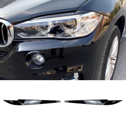 Φρυδάκια Μπροστινών Φαναριών Για Bmw  X5 F15 & X6 F16 2013-2018 Βαμμένα Μάυρο Γυαλιστερό Χρώμα 2 Τεμάχια Φρυδάκια Μπροστινών Φαναριών Για Bmw  X5 F15 & X6 F16 2013-2018 Βαμμένα Μάυρο Γυαλιστερό Χρώμα 2 Τεμάχια