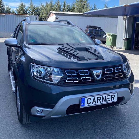 Διακοσμητικό Καπό Dacia Duster 2018+ Μαύρο Χρώμα