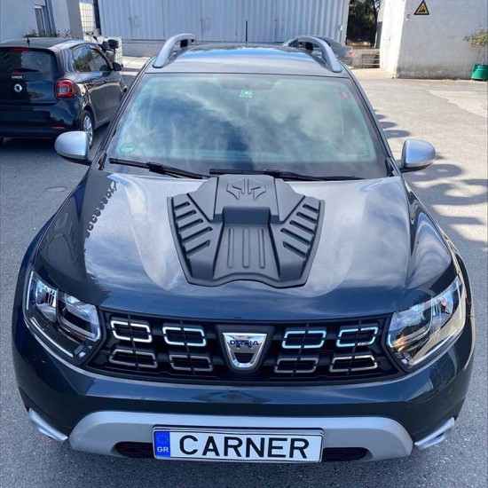 Διακοσμητικό Καπό Dacia Duster 2018+ Μαύρο Χρώμα