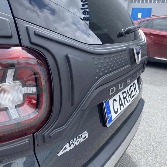 Καπάκι Πορτ Παγκαζ & Φρύδια Φαναριών Για Dacia Duster 2018+ Μαύρα Ματ 3 Τεμάχια