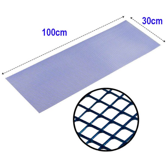 Σίτα Προφυλακτήρα Universal Αλουμινίου 100x30cm Μπλε 1 Τεμάχιο