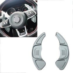 Paddles Shift Αλουμινίου Για VW Golf VII (7) 13-17 / VW Tiguan 17+ Ασημί 2 Τεμάχια Paddles Shift Αλουμινίου Για VW Golf VII (7) 13-17 / VW Tiguan 17+ Ασημί 2 Τεμάχια
