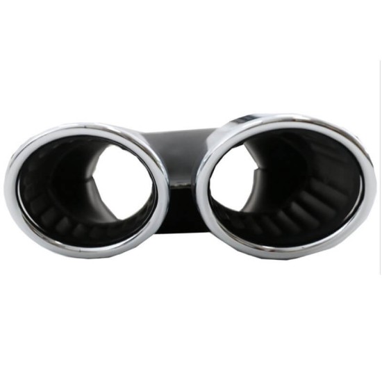 Diffuser Πίσω Προφυλακτήρα Για Mercedes-Benz A-Class W177 19+ Sedan Amg Look Με Μπούκες Χρωμίου